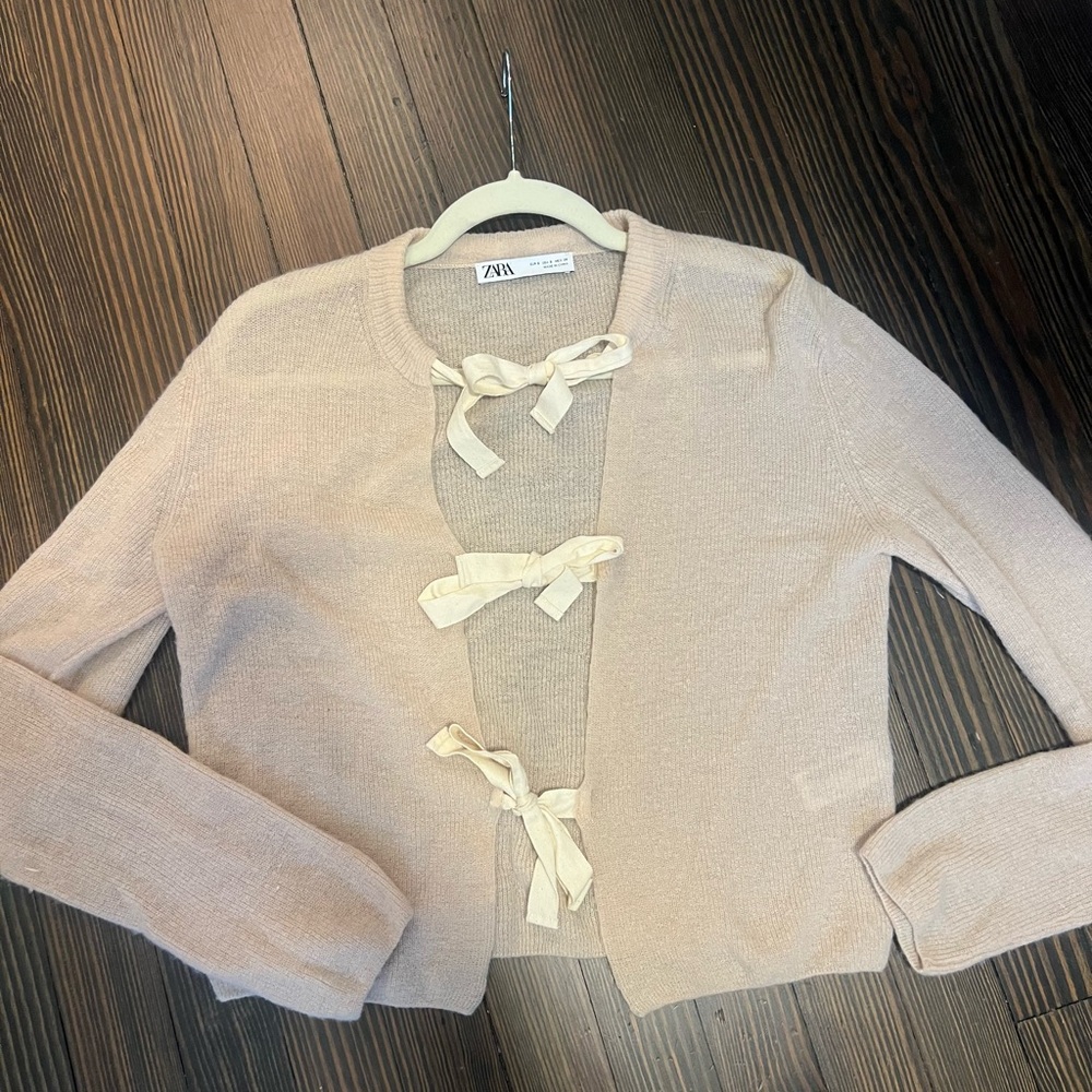 Zara Lightweight Sweater With Ties